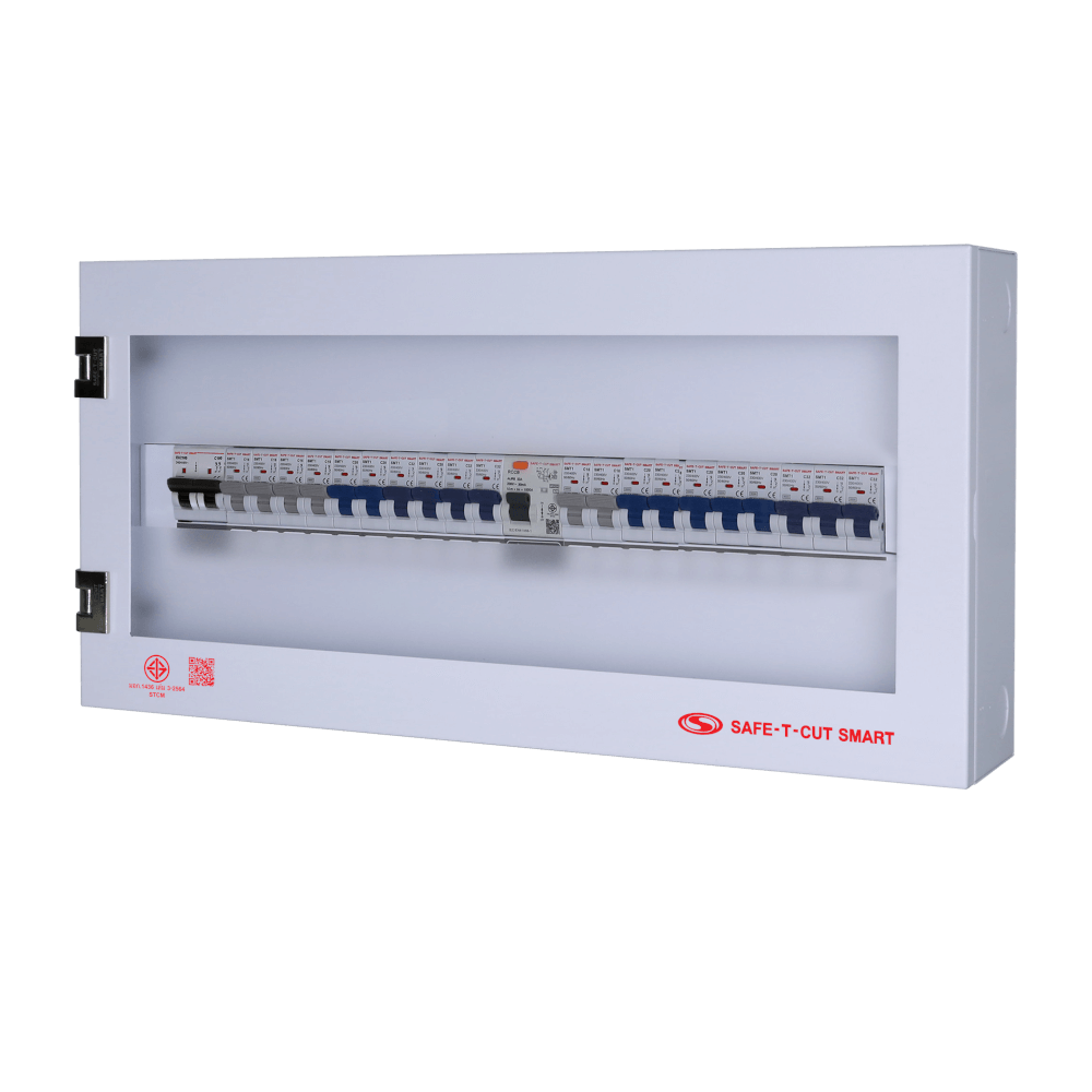 ชุดตู้คอนซุเมอร์ยูนิต 20 ช่อง เบรคเกอร์กันดูด 100 แอมป์ เซฟ-ที-คัท สมาร์ท รุ่น IGEN02 BYPASS